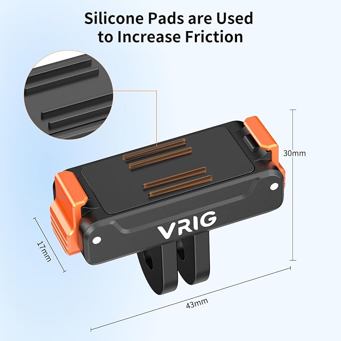 VRIG Magnetic Mount Adapter for DJI OSMO Action 6/5/4/3/Osmo 360/Osmo Nano, Quick-Release Extension Base Bracket with Adapter Connector for Tripod, Selfie Sticks, Vlogging Accessories - Image 5