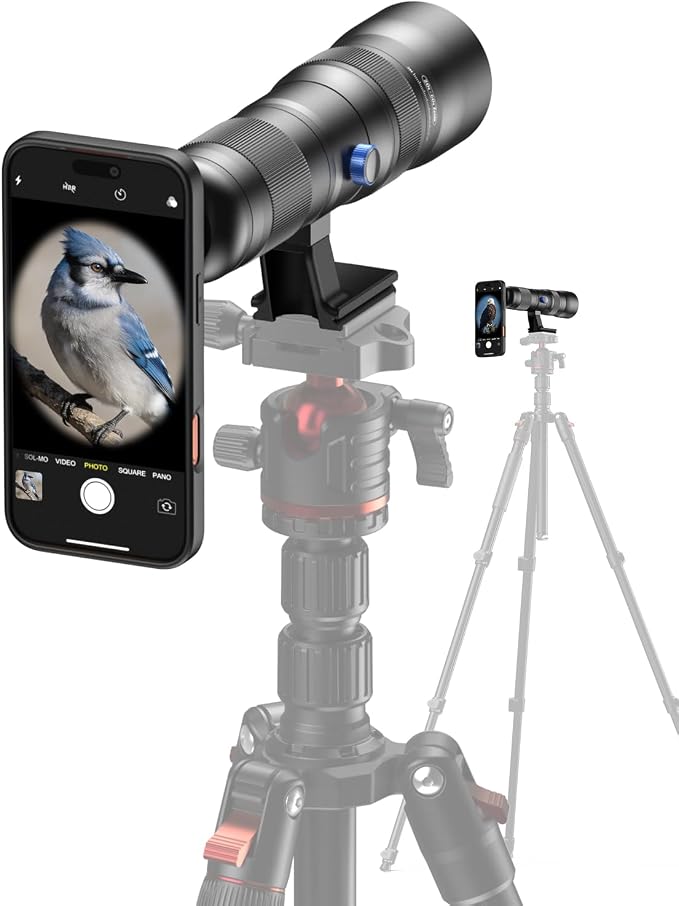 20-60X Zoom Telephoto Lens for iPhone 17 Pro Max, Evil Eye High Power HD Telephoto Phone Lens with Phone Case by Evileye