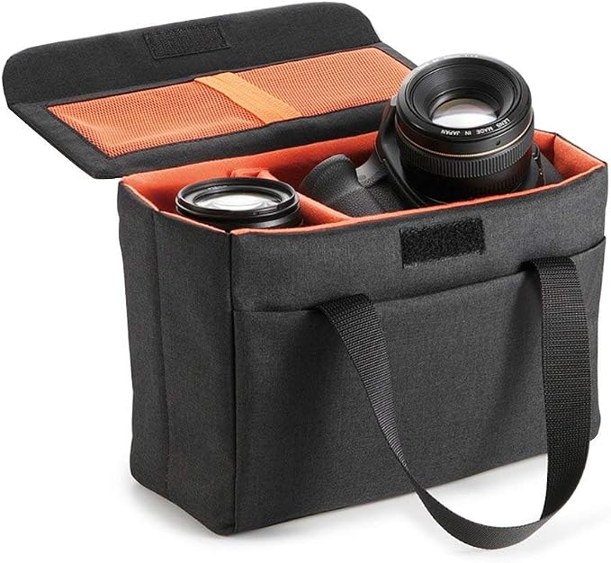 BAIGIO Camera Insert Bag Camera Cube Foldable Camera Bag Insert with Handle DSLR SLR Camera Insert for Backpack Shockproof and Water-resistant Protective Camera Inner Organizer by BAIGIO