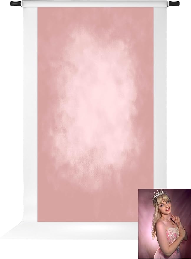 Kate Pink Photography Backdrops Abstract Photo Backdrop Poratrait Background for Photoshoot, 10x20ft by KateBackdropforPhotography