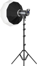 GVM 100W Bi-Color LED Video Light, Photography Lighting with Bowens Mount, APP Control System, Lantern Softbox Video Lighting Kit for YouTube Outdoor Studio, Dimmable 3200K-5600K, CRI 97+ by GVMGreatVideoMaker
