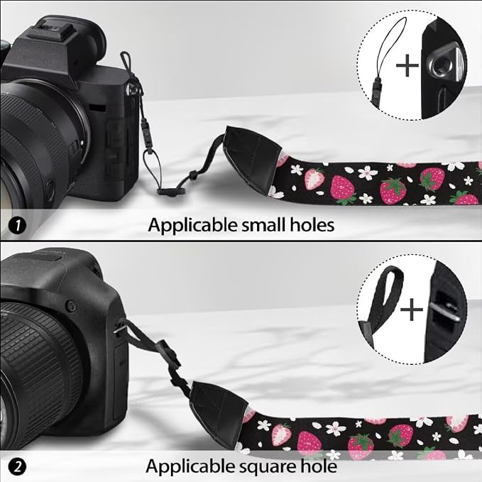 Coldinair Black Adjustable Camera Strap Universal Neck & Shoulder Soft Padded Strap for All DSLR Cameras,Binoculars - Image 5