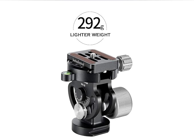 Leofoto MP-366C+VH-10S Monopod and Tilt Head Set, Carbon Fiber, VH-10S Monopod Head, 6 Leg Sections, Arca Compatible (MP-366C+VH-10S Set) - Image 3