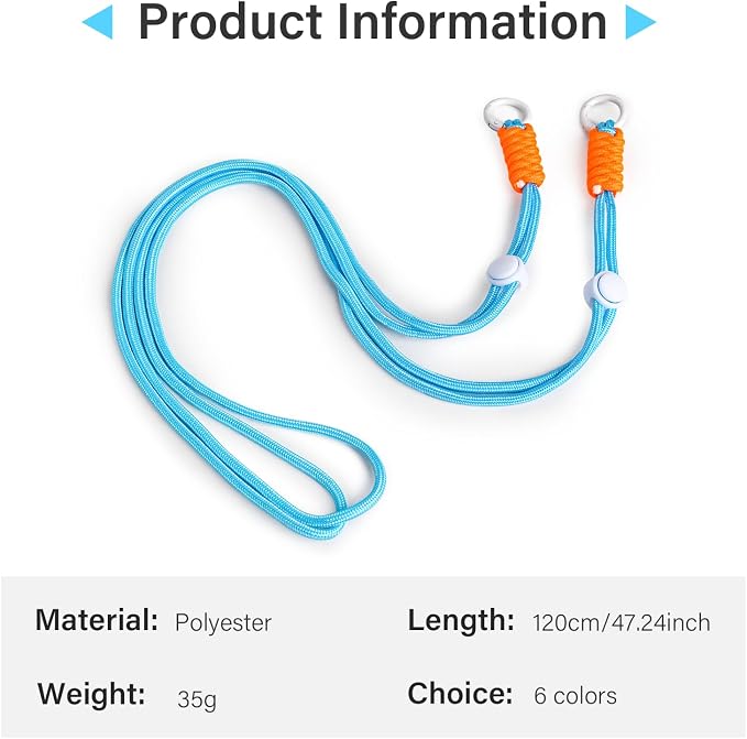 VOVMOEYA Camera Strap,Long Neck Strap for Fujifilm Mini 12/11/9/8/7+,Shoulder Strap camera strap Long Crossbody Lanyard for photographer Camera/Badge Holder/Keys/Wallet Multi-Function Lanyard(Blue) - Image 4