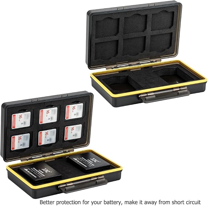 Fujifilm NP-W126 NP-W126S Camera Battery Memory Card Storage Case Holder for 6 SD Card + 2 Slots Battery, Fuji Camera Battery Box on X100VI X-T3 X-T30 X-T100 X100F X-A10 X-Pro2 X-Pro1 X-T2 X-T1 X-T20 - Image 7