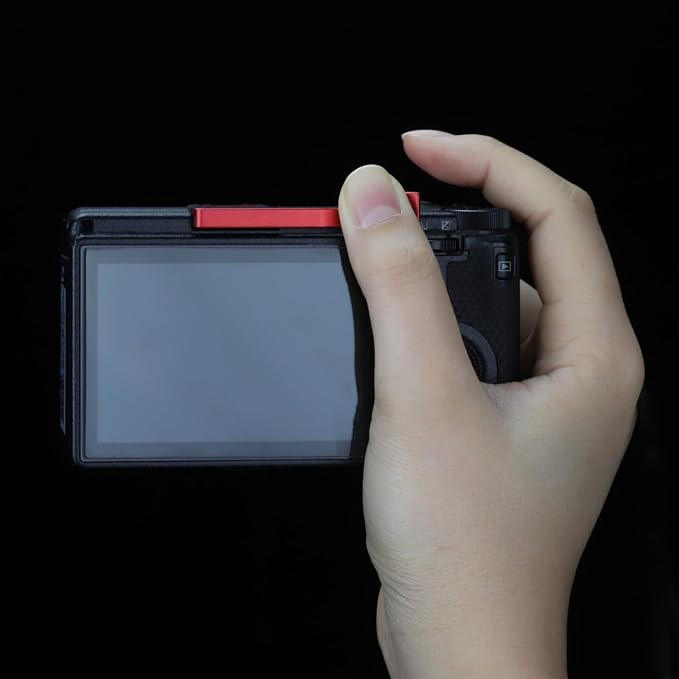 Haoge THB-GR3R Metal Hot Shoe Thumb Up Rest Hand Grip for RICOH GR III GRIII X GR3 GR3X GR IV GR4 Camera Red - Image 4