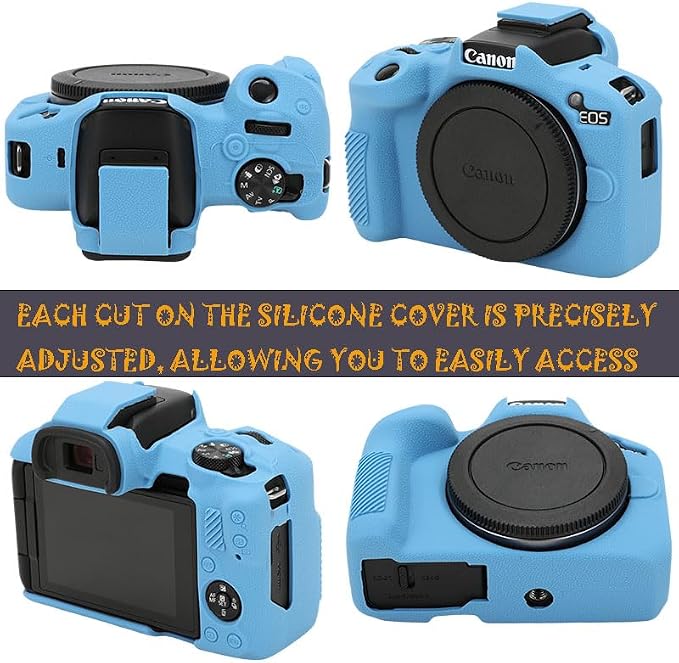Case for R50, R50 Camera Silicone Protective Case, Lightweight, Anti-Scratch Slim Fit Soft Skin, R50 Accessories- Light Blue - Image 2