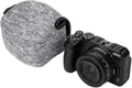 Neoprene Camera Sleeve Case for Nikon Z50II/Sony ZV-E10 II +16-50mm lens | fits for X-T50 + XC15-45mm Compact Camera, 6mm thick Neoprene, Anti Scratch. Touch-fastening flap. without strap, by KIWIFOTOS