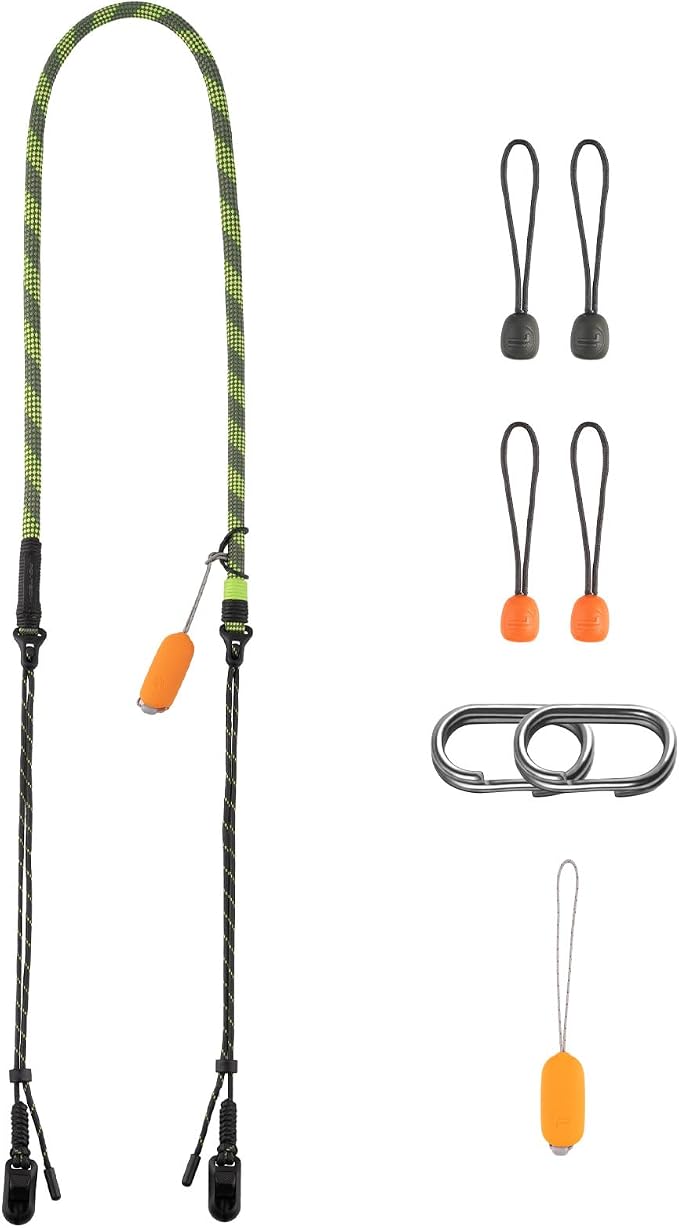 PGYTECH Camera Strap Slim Outdoor Style for Camera & Phone, Quick Release | Shoulder Rope Strap for Compact Camera/Phone, Abrasion-resistant, Adjustable 32.2-53.5in, 66.1lb Capacity, Wilderness Green by PGYTECH-US