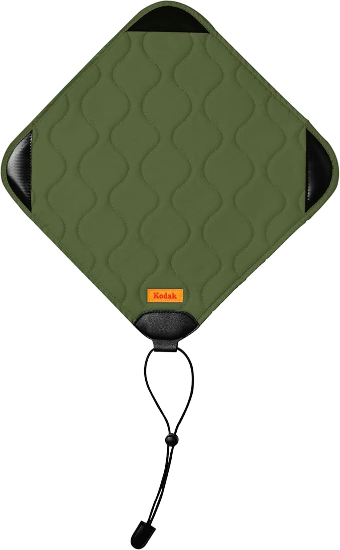 KODAK Camera Wrap Size M 31x31cm - Water-Resistant, Anti-Scratching and Dust-Free Protective Cloth for Mirrorless Camera, Compact Camera, Prime Lens (Olive) [ONE item] - Image 3