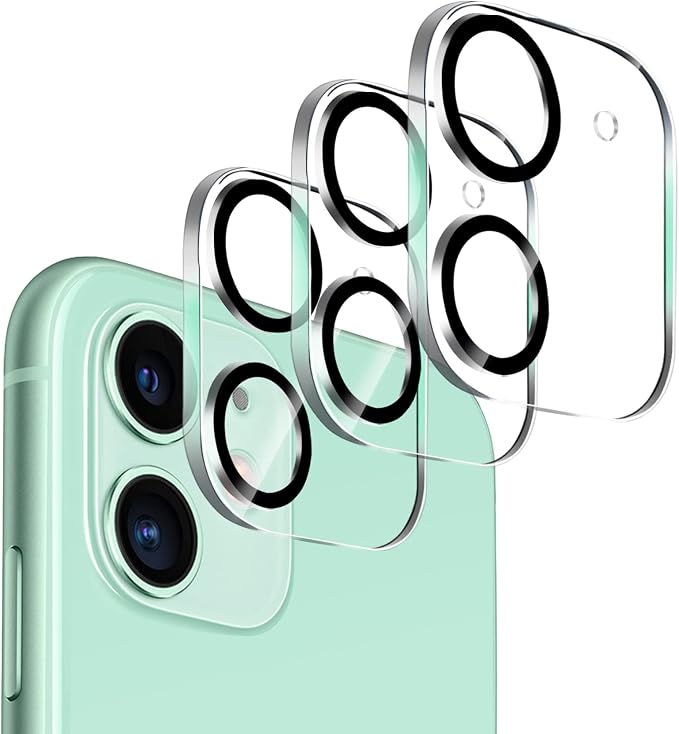 Dengduoduo 3 Pack Camera Lens Protector for iPhone 11 & iPhone 12 Mini, Ultra HD, Tempered Glass, 9H Hardness, Anti-Scratch, Case Friendly, Easy to Install [No Affect on Night Shots] by Dengduoduo