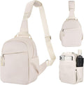 K&F CONCEPT Camera Sling Bag, Compact Crossbody Bag for DSLR Mirrorless | Lightweight Fabric, with Tripod Holder, Quick Access & Custom Dividers, Men & Women, for Sony Canon Nikon, Beige, BS06 by KFCONCEPT