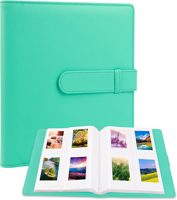 256-pocket Instant Photo Album for Fujifilm Instax mini Photo, Green | Album Book for PoIaroid Instant Camera, for Wedding Anniversary Birthday Travel Memories, Keep Your Unique Memories Safe by Rekeen