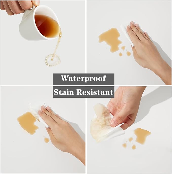 3 PCS Board Photo Backdrop, 15.8x11.8 Inch Waterproof Photography Backdrop Boards with 3 PCS Bracket for Flat Lay, Product Photography Background (White 3) - Image 5