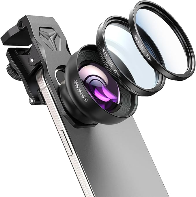 MIAO LAB 100 Ultra Macro Lens + 52mm CPL Filter & Star Filter - Macro Lens for iPhone, Android Phone | Professional Macro Photography of Flowers, Iinsects, Jewelry, Food Details and Small Objects by MIAOLAB