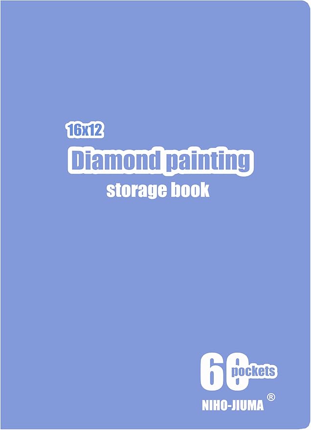 NIHO-JIUMA Diamond Art Portfolio - 60 Page | Storage Book for 12x16 inches / 30x40 cm Diamond Paintings | Gift for diamond art enthusiasts by DIAMONDPAINTINGSDIAMONDARTFRAMES%EF%BC%8CDIAMONDPAINTINGARTPORTFOLIOBOOK