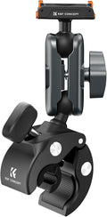 K&F CONCEPT Super Clamp Camera Mount Bike/Motorcycle | 360° Dual Ball Head Handlebar Tube Mount Quick Release Compatible with Action 5 Pro/4/3, MS101 by KFCONCEPT