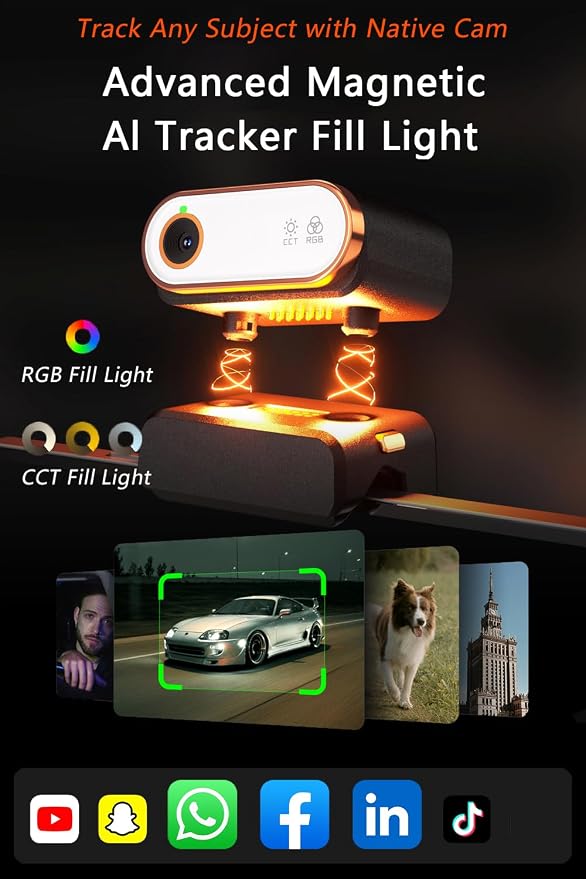 Hohem iSteady M7 Gimbal Stabilizer for Smartphone, Magnetic AI Tracker Fill Light, Detachable Touchscreen Remote Controller, Built-in Extension Rod, 500g Payload Gimbal Stabilizer for iPhone Android - Image 2