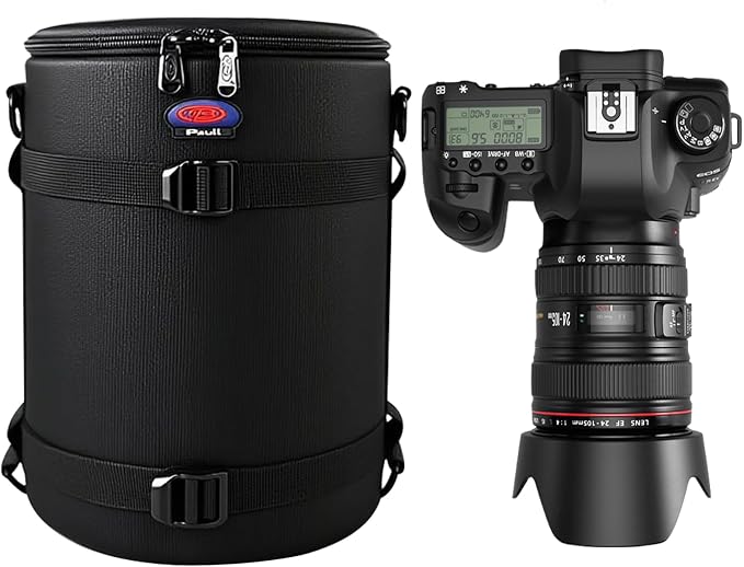 Camera Lens Case,Fits 6.50" x 9.06" DSLR Lens,Protective Carry Pouch | Soft Padded Lens Bag with Zippered Closure, Dustproof and Water-Resistant, Fits Pentax, Olympus, Panasonic & More by NIANYISO-Themosttrustworthyoutdooractivitypartner