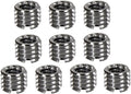 Foto&Tech Metal 1/4 inch to 3/8 inch Tripod Thread Adapter, Easy Mount Convert Screw Adapter for Tripod Monopod Ballhead, Reducer Bushing for Camera Video Equipment DSLR SLR Mic Boom Stand (10 Piece) by FOTO%26TECH
