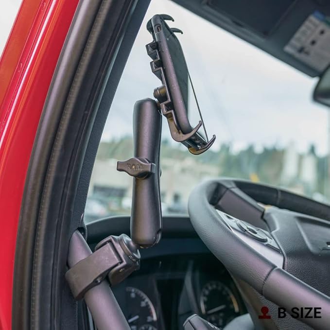 RAM MOUNTS Tough-Claw Small Clamp Mount with B Size 1" Ball Base | Fits 0.625"-1.14" rails and bars, composite clamp base for RAM Mounts systems - Image 11
