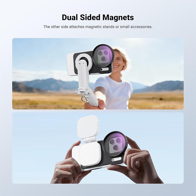 NEEWER 6.9" Magnetic Phone Lens Filter Mount Adapter Backplate Accessories with 67mm Variable Neutral Density Filter (ND 2-32) Compatible with MagSafe iPhone 12/13/14/15/16/17 Pro Max & 14/15/16 Plus - Image 4