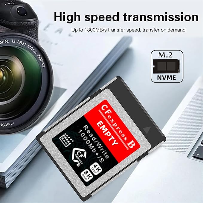 CFexpress Type-B to NVME 2230 Memory Card Kit Case CFE CFB NGFF M-Key Adapter Compatible with XS Camera 8K RAW PCIe Expansion - Image 3