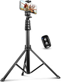 Aureday 62" Phone Tripod Accessory Kits, Camera & Cell Phone Tripod Stand with Wireless Remote and Universal Tripod Head Mount, Perfect for Selfies/Video Recording/Vlogging/Live Streaming by Aureday