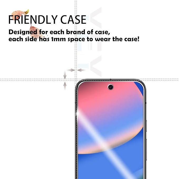 Screen Protector for Google Pixel 10, [2+2 Pack] Tempered Glass & Camera Lens Protectors[Ultrasonic Fingerprint Unlock] [Case Friendly] [Bubble-Free] Screen Protector Glass For Pixel 10 - Image 4