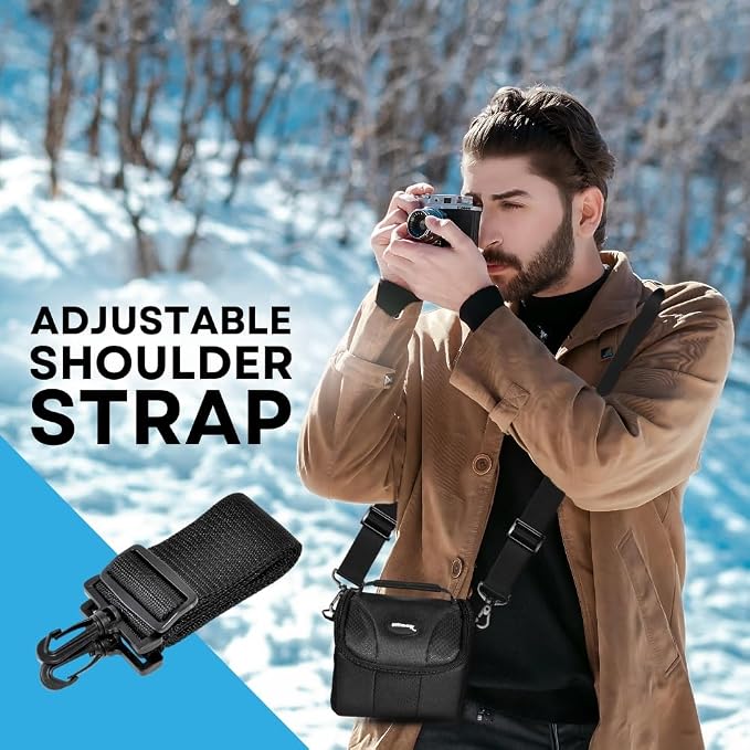 Ultimaxx Small Carrying Case/Gadget Bag for Sony, Nikon, Canon, Olympus, Fuji, Pentax, Panasonic, Samsung,Leica, Kodak & Many More Cameras & Camcorders - Image 6