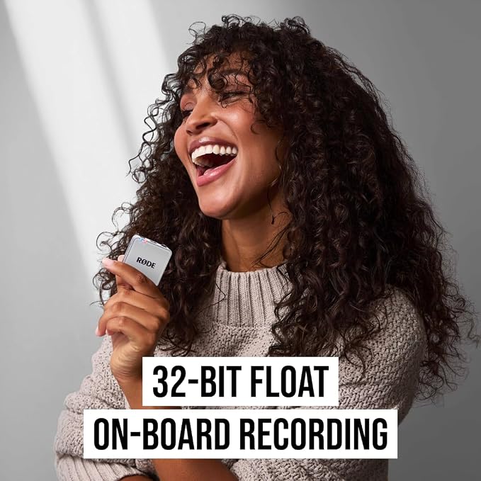 RØDE Wireless GO (Gen 3) – Compact Wireless Mic – Pristine Audio, 32-bit Float Recording, Automatic Level Control, for Phones, Cameras and Computers (White) | 32-bit Float Recording, Automatic Level Control, for Phones, Cameras and Computers (White) - Image 2