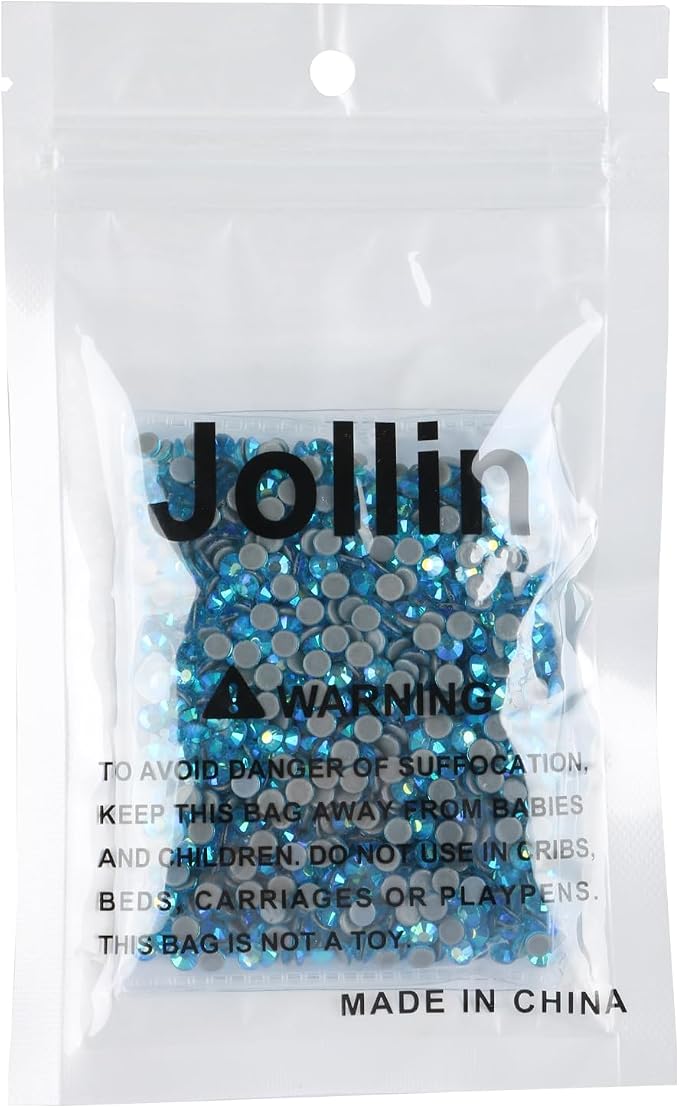 Jollin Hotfix Rhinestones Flatback Crystal Gems 4mm SS16, Aquamarine AB | 1440pcs Hot Fix Crystals Glass Rhinestones for Bedazzling, Crafting, Clothes, Shoes & Accessories DIY Decoration - Image 7