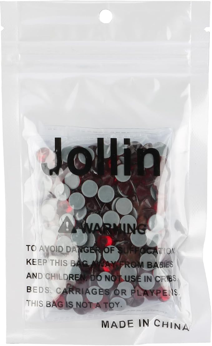 Jollin Hotfix Rhinestones Flatback Crystal Gems 7.2mm SS34, Dark Red | 288pcs Hot Fix Crystals Glass Rhinestones for Bedazzling, Crafting, Clothes, Shoes & Accessories DIY Decoration - Image 7