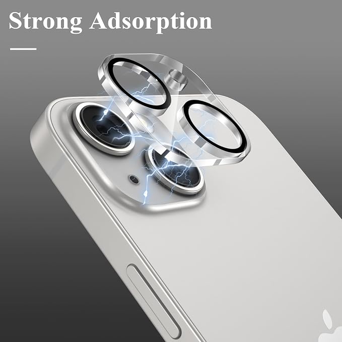 YWXTW [5 Pack Designed for iPhone 13 Camera Lens Protector, for iPhone 13 Mini Camera Lens Protector, Night Shooting Mode, Anti Scratch HD Clear 9H Hardness Tempered Glass - Image 4