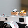 Camera Hot Shoe Cover, Cartoon Hot Shoe Cap, Hot Shoe Protector Compatible with Sony Fujifilm Fuji Canon Nikon Pentax Leical Panasonic (2pcs Cat) by MENGSOOD