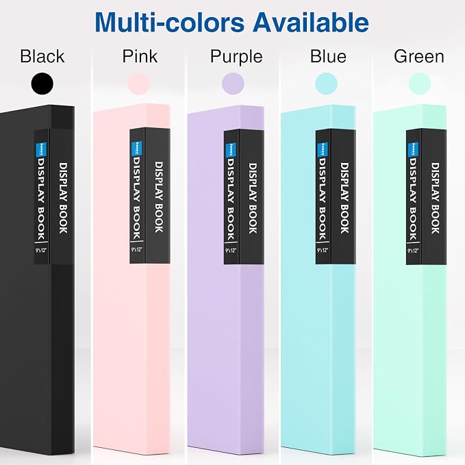 Sooez Binder with Plastic Sleeves 30-Pocket, Displays 60 Pages, 9x12 Folders - Image 6