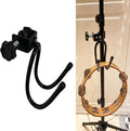 Pmsanzay Mic Microphone Stand Tambourine Hanger, Headphone Headset Holder Clip Stand, Easy to fit on Music or Microphone Stand for Tambourine, Cowbell, Headphones - Keep Tambourine Within Reach. by Pmsanzay