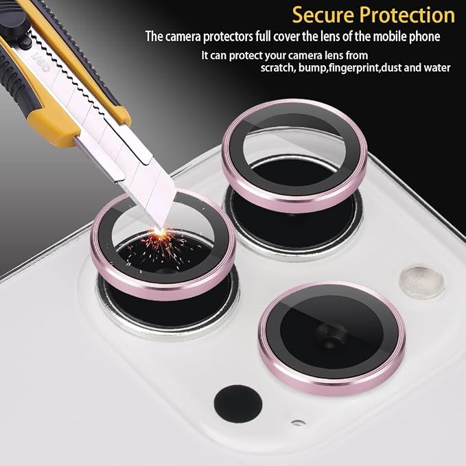 Camera Lens Protector for iPhone 16 Pro/16 Pro Max, Pink | Tempered Glass, Auto-align Tray, Easy Installation, Case Friendly, Anti-Scratch, HD Clear, Ultra Slim - Image 2
