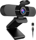 EMEET C960 1080P Webcam with Microphone, 2 Mics, 90° FOV, Computer Camera | USB Type-A & A-to-C Adapter, Fixed Focus, Plug&Play for Zoom/Teams/Facetime/YouTube/Google Meet/Switch 2 Camera, 2025 Version by EMEET