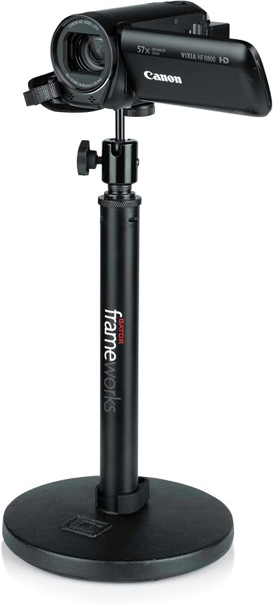Gator Frameworks Camera Mount Mic Stand Adapter (GFW-MIC-CAMERA-MT) | Ball-and-Socket Head, Standard 1/4-20 Camera Threads, 360-Degree Rotation, 180-Degree Tilt - Image 13