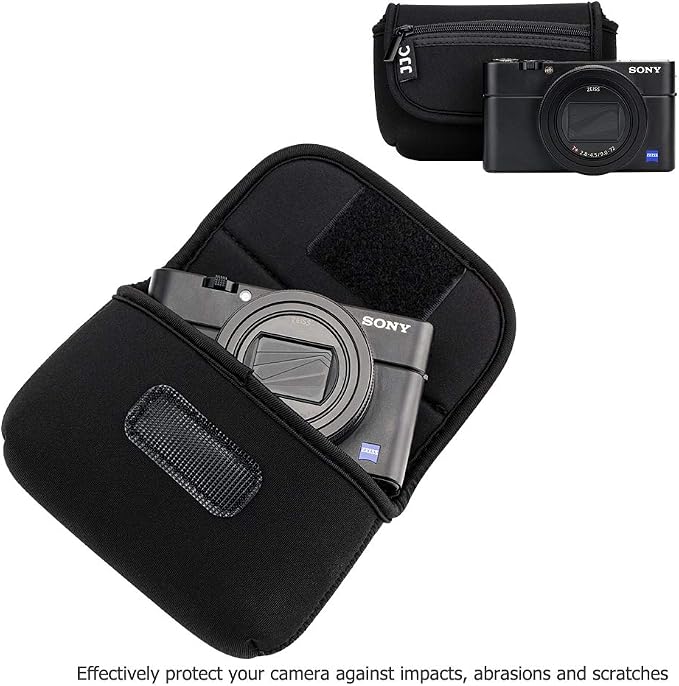 Compact Camera RX100 VII Case Pouch for Kodak EKTAR H35N PIXPRO FZ45 FZ55 | Neoprene Camera Travel Pouch for Sony ZV-1 RX100 VA VI V IV III DSC W800 W830 WX500 HX99 HX90V HX80 G7X III II G9X II SX740 - Image 8