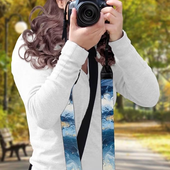 Coldinair Black Adjustable Camera Strap Universal Neck & Shoulder Soft Padded Strap for All DSLR Cameras,Binoculars - Image 3