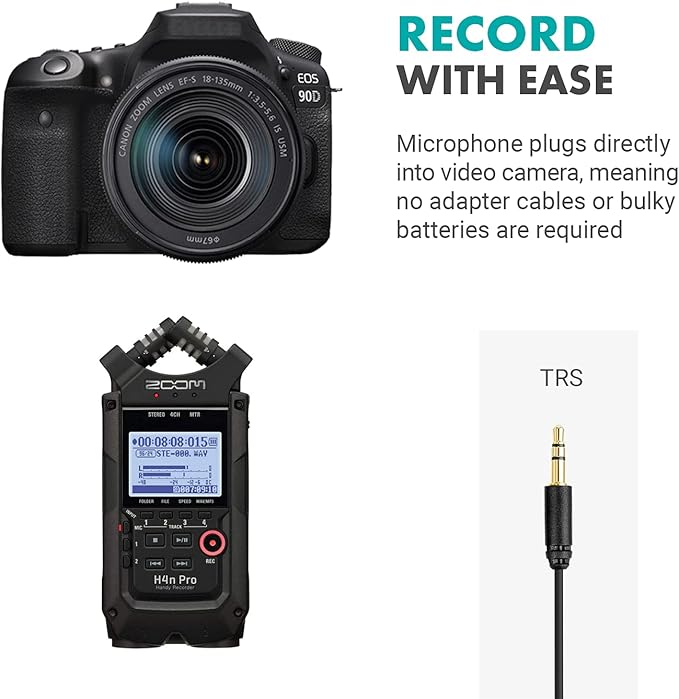 Movo DOM1 3.5mm TRS Lavalier Omnidirectional Condenser Microphone for Camera Microphone Compatible with DSLR Cameras, Recorders and More - Image 3
