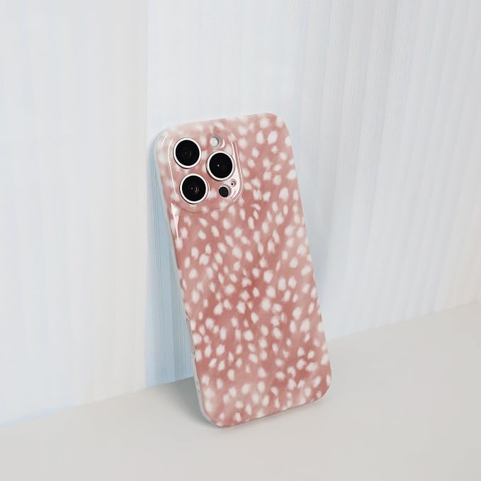 Cute Phone Case for iPhone 16 Pro Max Case Fawn Deer Print | Camera Lens Protection,Slim Shockproof TPU,Chic Trendy Aesthetic Girly Cover for Women Men - Image 3