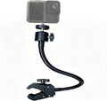 30cm Gooseneck Clamp Camera Mount with 1/4" Screw & 360° Ball Head | Flexible Clip Mount for Handlebar, Desk, Tube, Cross Bar – Compatible with GoPro, Ring, Google Nest, Wyze, Arlo by Unknown