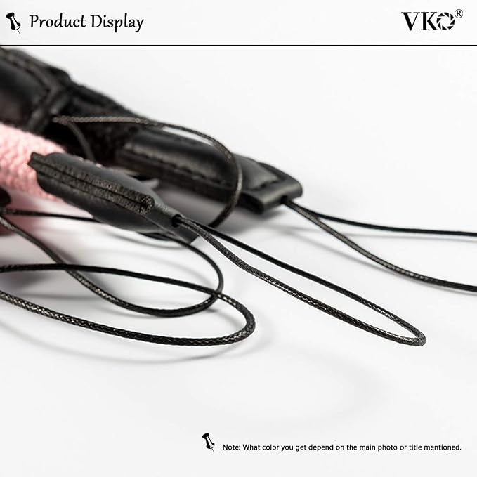 VKO Soft Camera Wrist Strap, Rope Camera Hand Strap | for Point-and-Shoot Camera,Mirrorless Camera,Small Camera Hand Strap Black - Image 6
