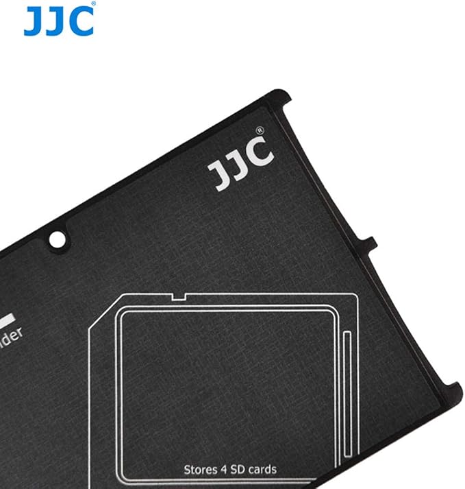 JJC MCH-SD4GR Small Memory Card Case, Wallet SD Card Case, SD Card Holder Case fits 4 SD Cards, Slim, Light Weight, Credit Card Size - Image 4