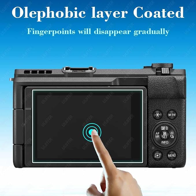 ULBTER Screen Protector for Canon PowerShot V1 Camera [3 Pack] | 0.3mm 9H Hardness Tempered Glass, Anti-Scrach Anti-Bubble Anti-Dust - Image 5