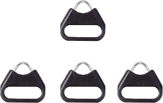 VKO Lug Ring Camera Strap Triangle Split Ring Hook Plastic Cap | Compatible with All Brand D-SLR Rangefinder Mirrorless Camera W/Round Eyelet 12mm(2 Pair) by VKO