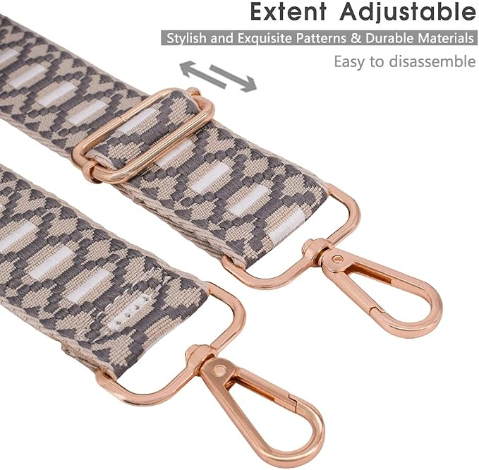 Replacement Purse Strap Shoulder Strap Adjustable Crossbody Strap for Women Crossbody Wide Shoulder Bag - Image 4